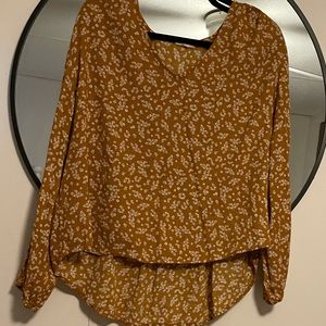 Long sleeve floral blouse